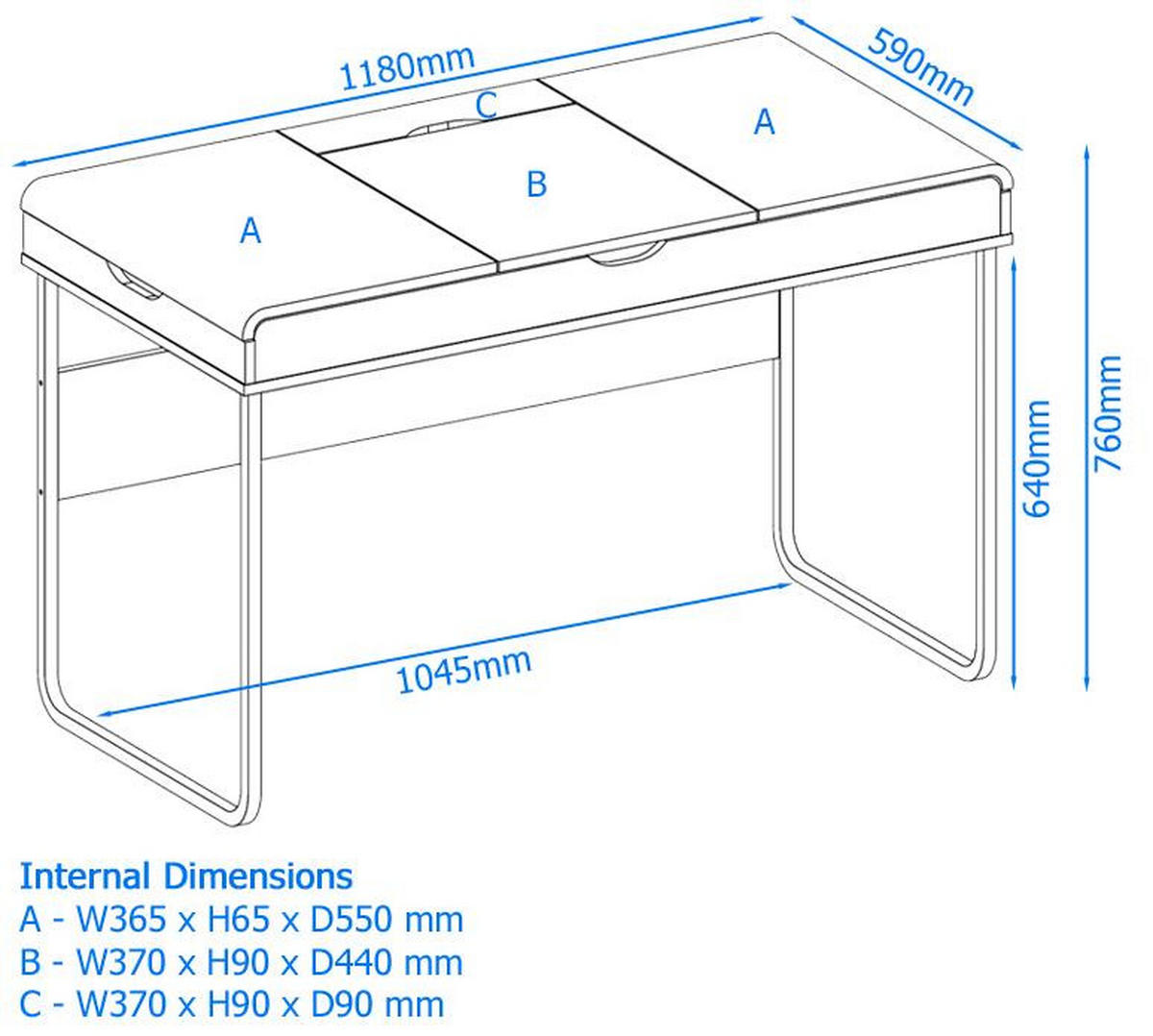 SCHREIBTISCH 118/76/59 cm  in Walnussfarben  - Walnussfarben/Schwarz, Design, Holzwerkstoff/Metall (118/76/59cm) - MID.YOU