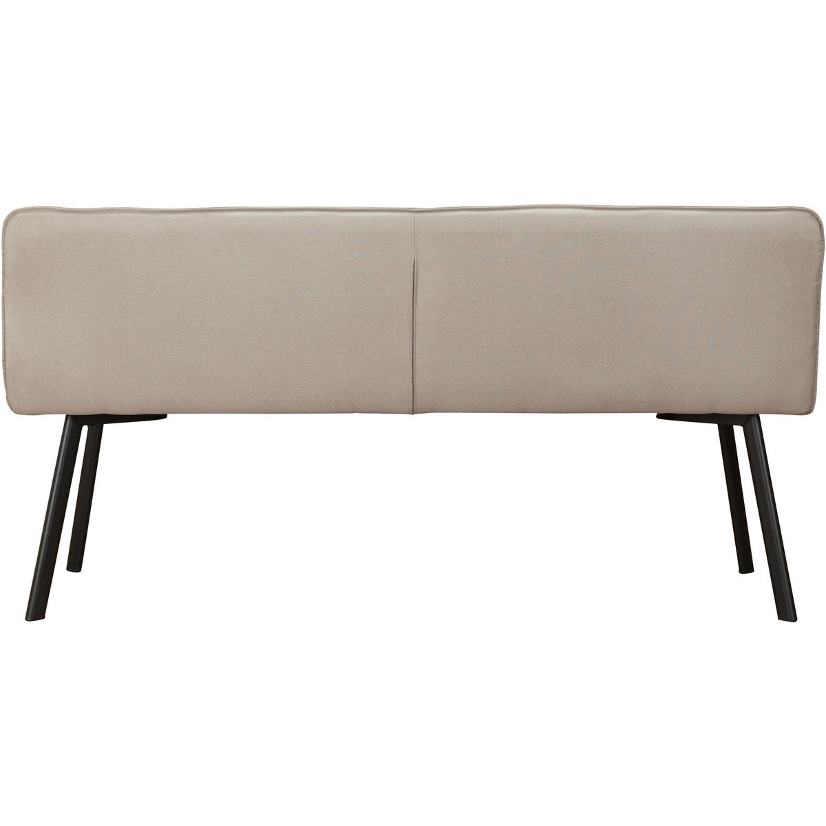 SITZBANK 160/79/56 cm Webstoff Weiß  - Schwarz/Weiß, Basics, Textil/Metall (160/79/56cm) - MID.YOU