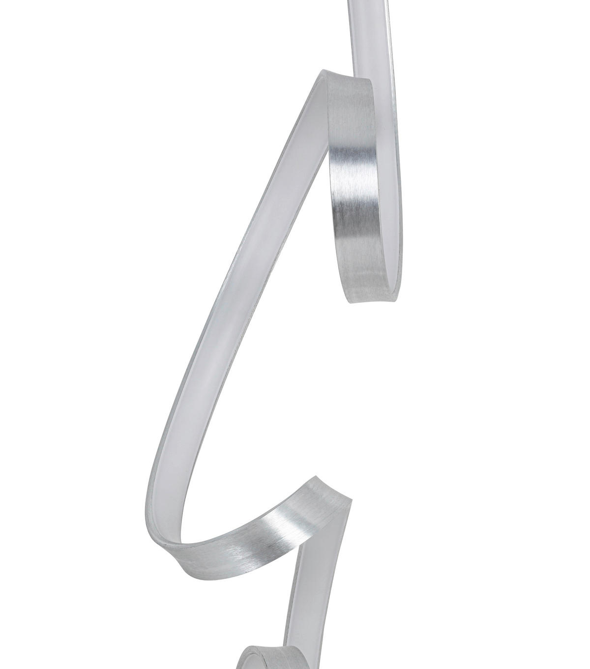 LAMPADAR CU LED - culoare aluminiu, Lifestyle, plastic/metal (24/30,3/156,7cm) - Novel