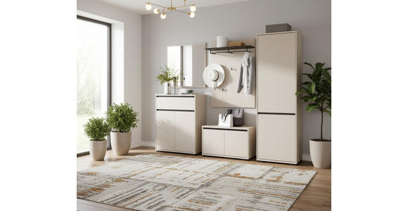 GARDEROBE  in 220/195/38 cm  - Kaschmir/Anthrazit, MODERN, Holzwerkstoff (220/195/38cm) - Xora