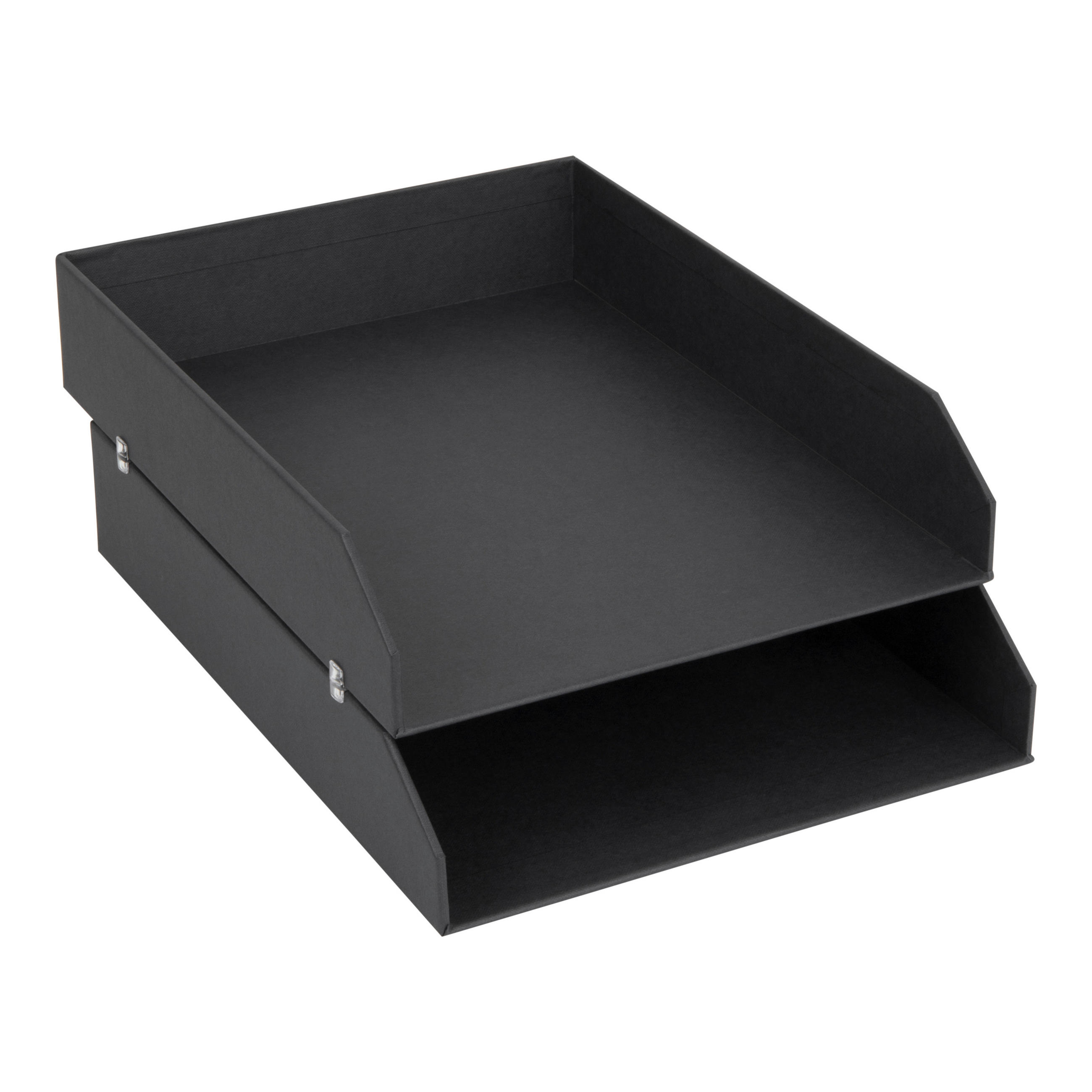 BRIEFABLAGE Papier, Karton Grau, Dunkelgrau  - Dunkelgrau/Grau, Basics, Karton/Papier (23/31/6cm)