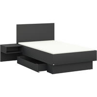 BETTANLAGE 120/200 cm  in Graphitfarben   - Graphitfarben, Design, Holzwerkstoff (120/200cm) - Cantus