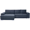 ECKSOFA inkl. Funktionen Anthrazit Flachgewebe  - Anthrazit/Silberfarben, Design, Holz/Textil (195/293cm) - Cantus