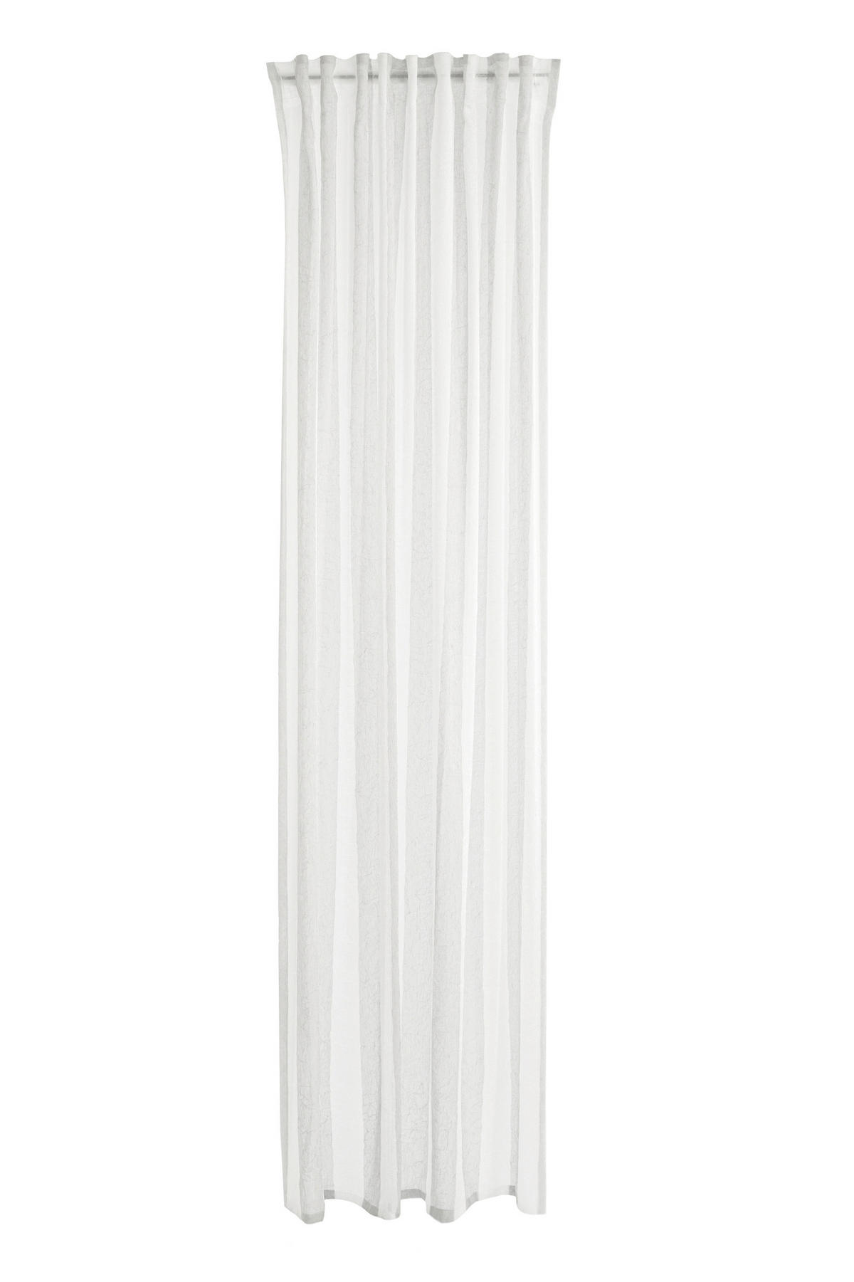 SCHLAUFENVORHANG transparent  - Grau, Basics, Textil (140/245cm)