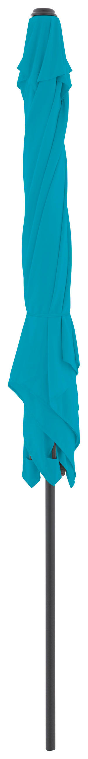 SONNENSCHIRM 210x210 cm Petrol  - Anthrazit/Petrol, Design, Textil/Metall (210/210cm) - Doppler