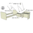 GITTERBETT All in One 205/75/95 cm  - Weiß, Basics, Holz/Holzwerkstoff (205/75/95cm) - My Baby Lou