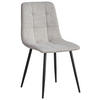 STUHL Webstoff Schwarz, Taupe  - Taupe/Schwarz, Design, Textil/Metall (45/86.5/55cm) - Stylife
