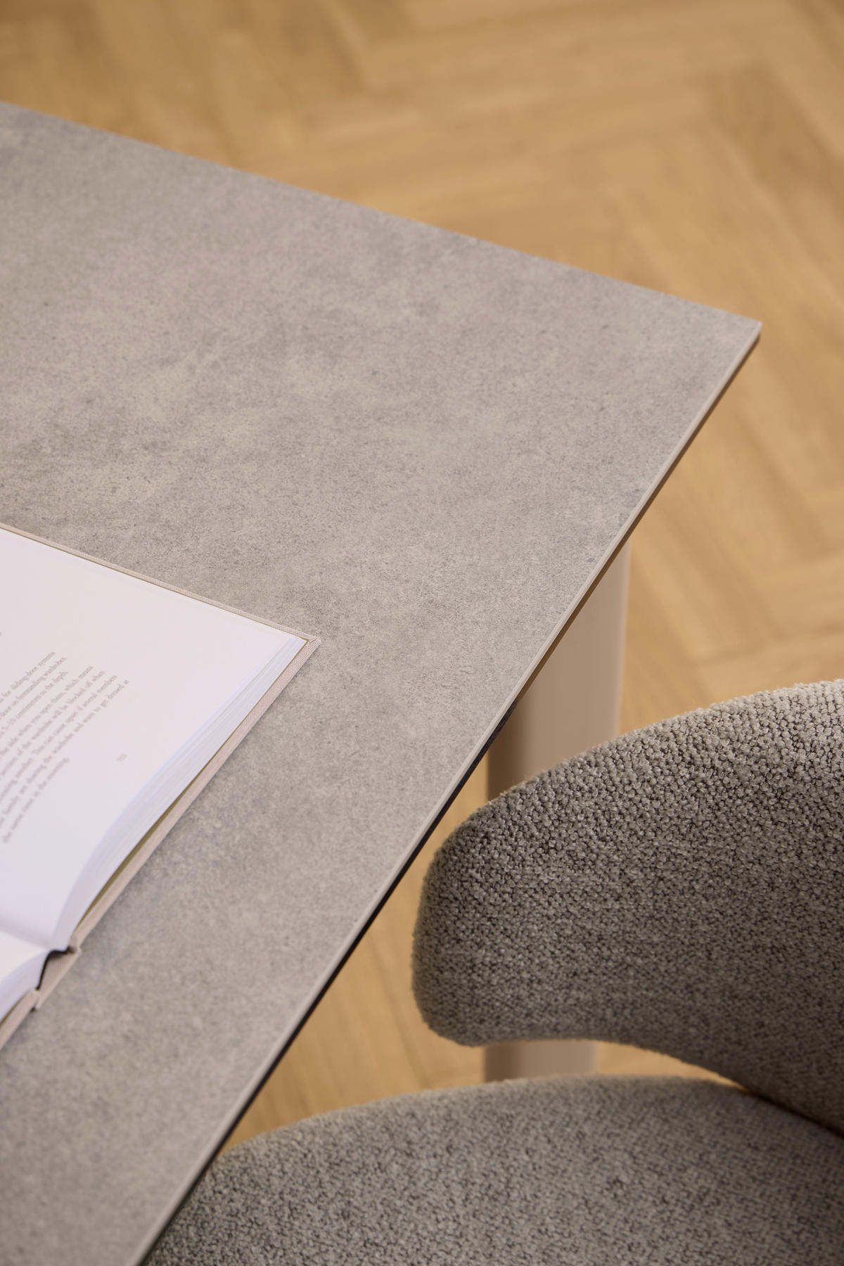 ESSTISCH in Metall, Keramik  - Grau, Trend, Keramik/Metall (160/75/90cm) - MID.YOU