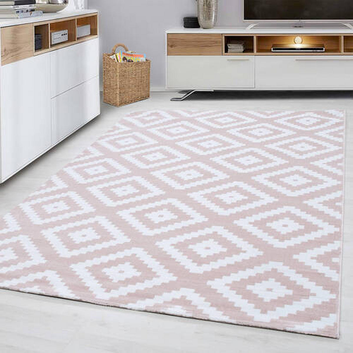 WEBTEPPICH 140/200 cm Plus Pink  - Pink, Basics, Textil (140/200cm) - Novel