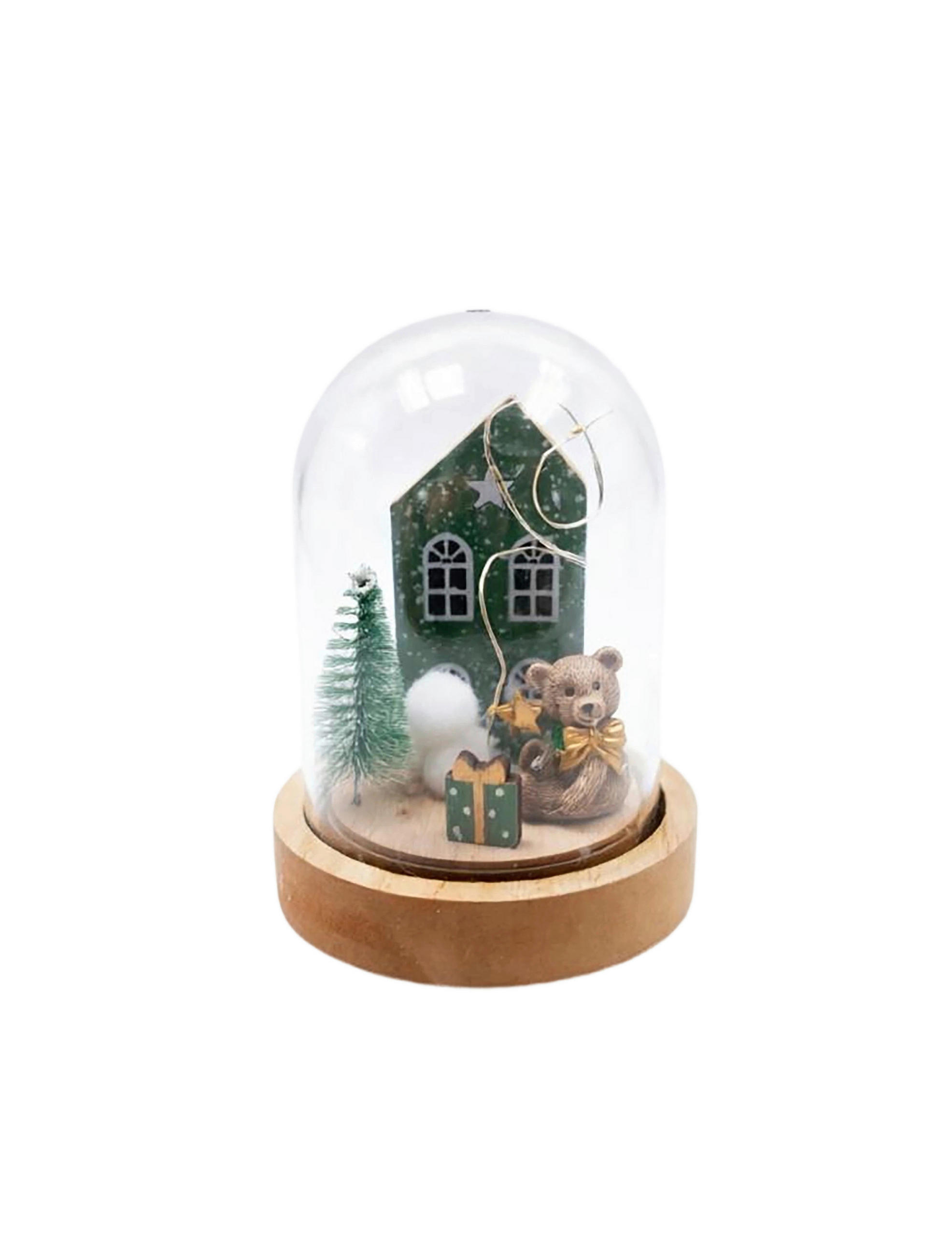 WEIHNACHTSFIGUR - Ecru/Goldfarben, LIFESTYLE, Glas/Holzwerkstoff (10/14cm) - X-Mas