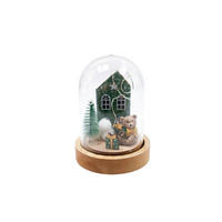 WEIHNACHTSFIGUR - Ecru/Goldfarben, LIFESTYLE, Glas/Holzwerkstoff (10/14cm) - X-Mas