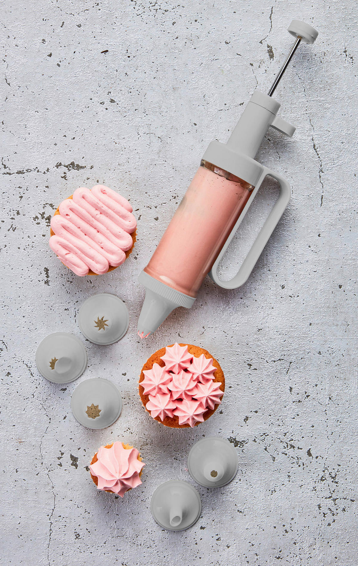 GARNIERSPRITZE - Hellgrau, Basics, Kunststoff/Metall (8/19/5cm) - Birkmann