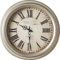 ZIDNI SAT  47 cm        - srebrne boje, Basics, drvo/metal (47cm) - Ambia Home