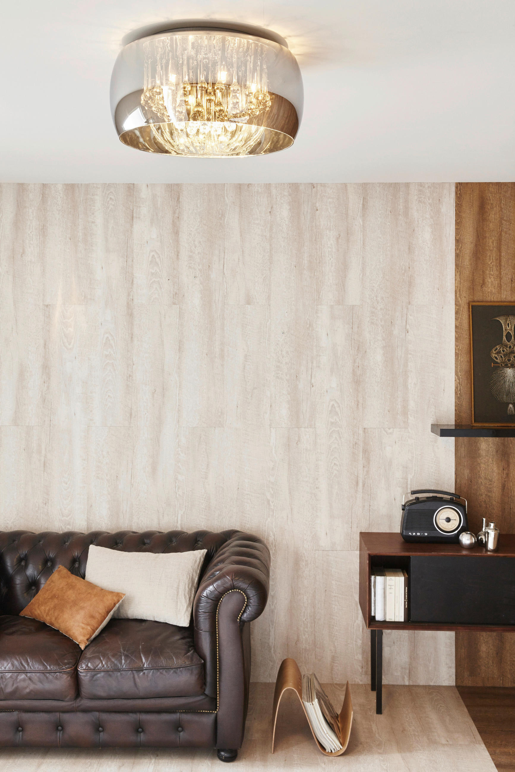 DECKENLEUCHTE PEARL 50/50/25 cm   - Design, Glas (50/50/25cm) - Lucide