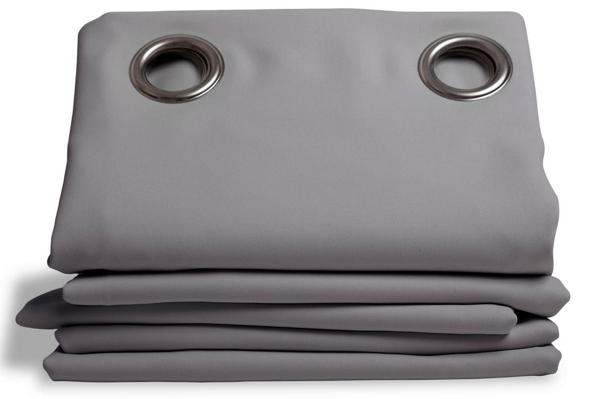 VERDUNKELUNGSVORHANG Verdunkelung  - Grau, Basics, Textil (140/260cm)