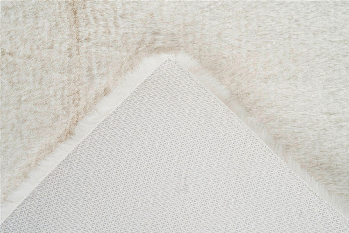 FELLTEPPICH 40/60 cm Rabbit 625 Weiß  - Weiß, KONVENTIONELL, Kunststoff (40/60cm)