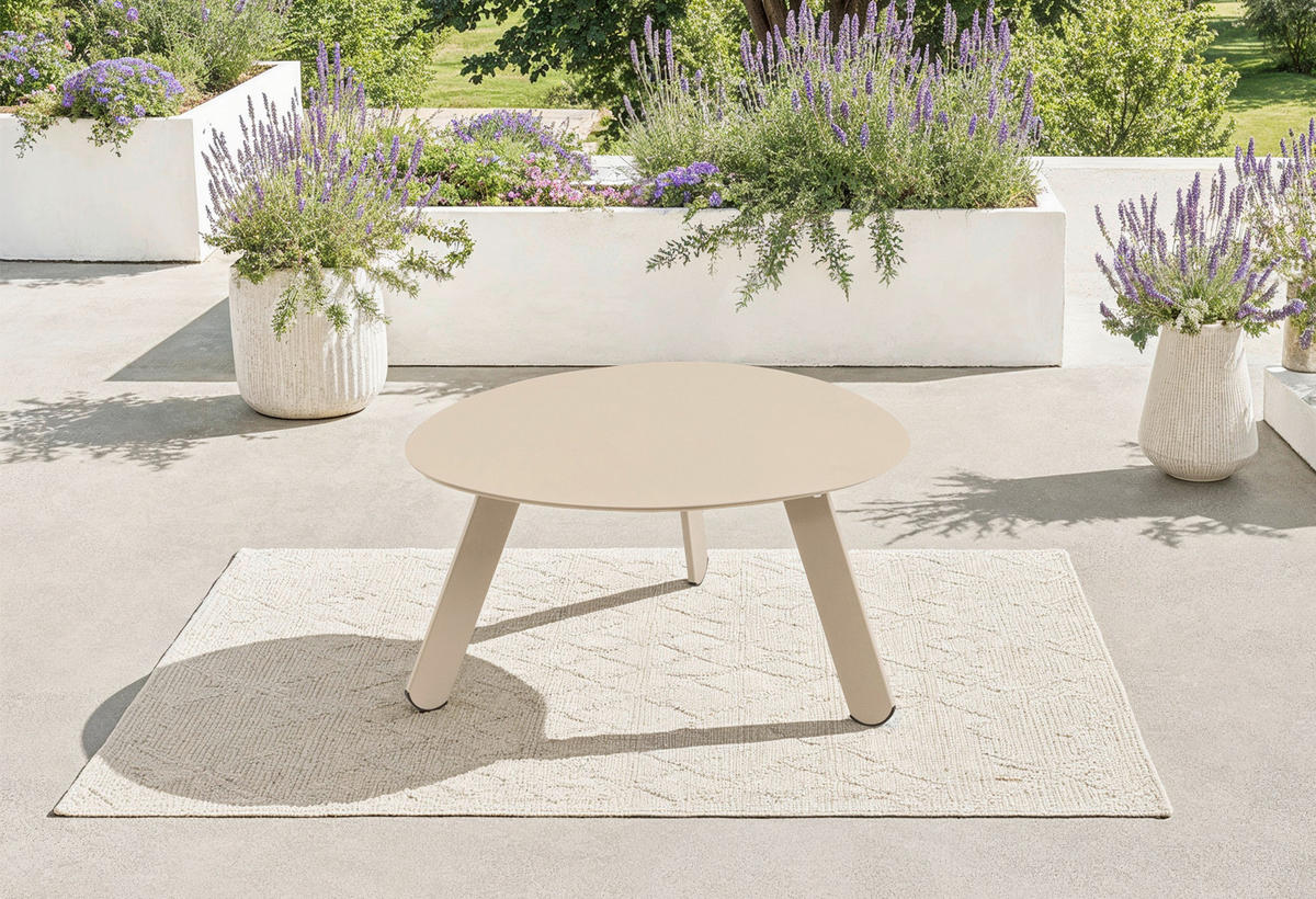 LOUNGETISCH  - Taupe, MODERN, Metall (55/46/28cm) - Ambia Garden
