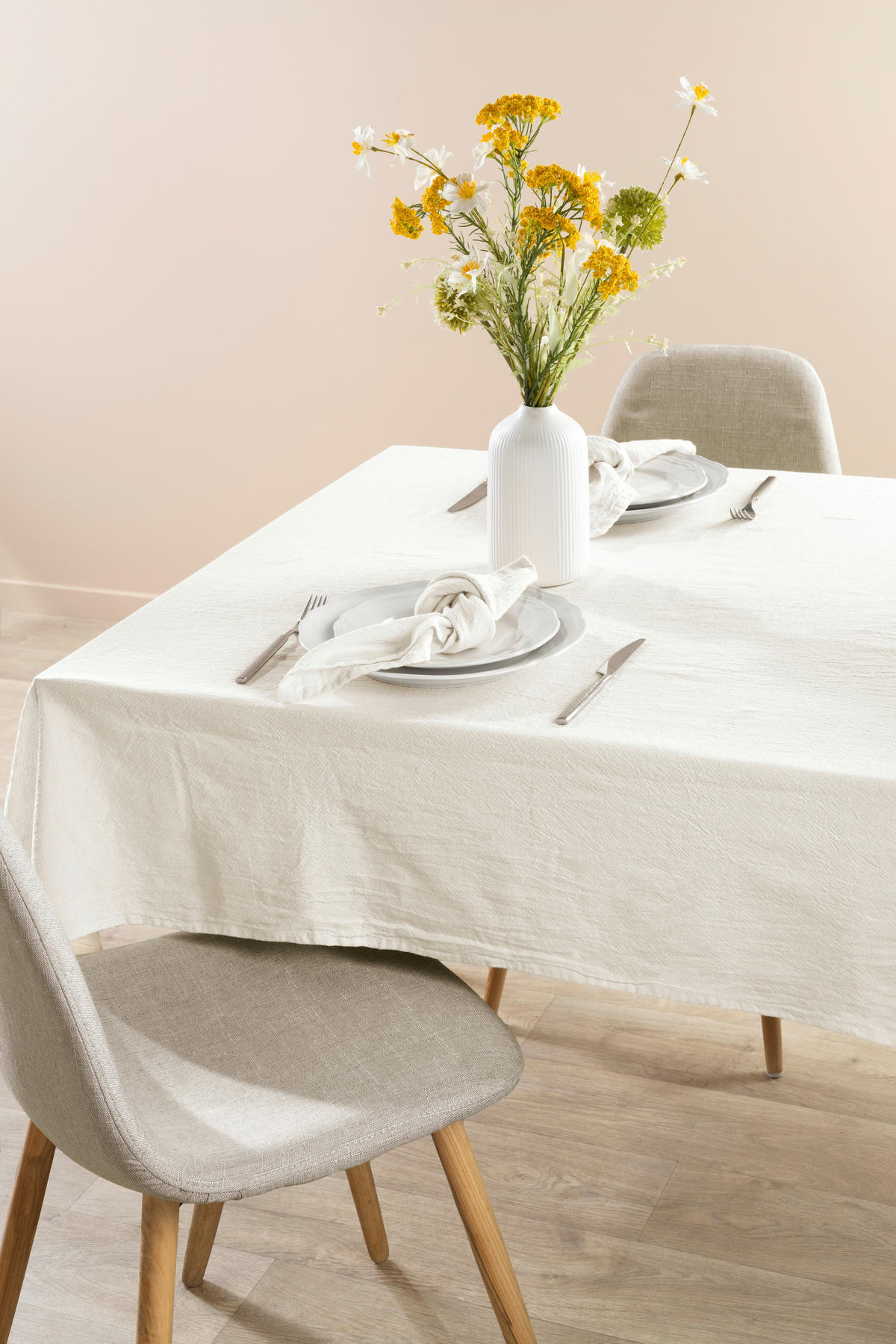 ASZTALTERÍTŐ 138/250 cm   - fehér, Basics, textil (138/250cm) - MISTRAL