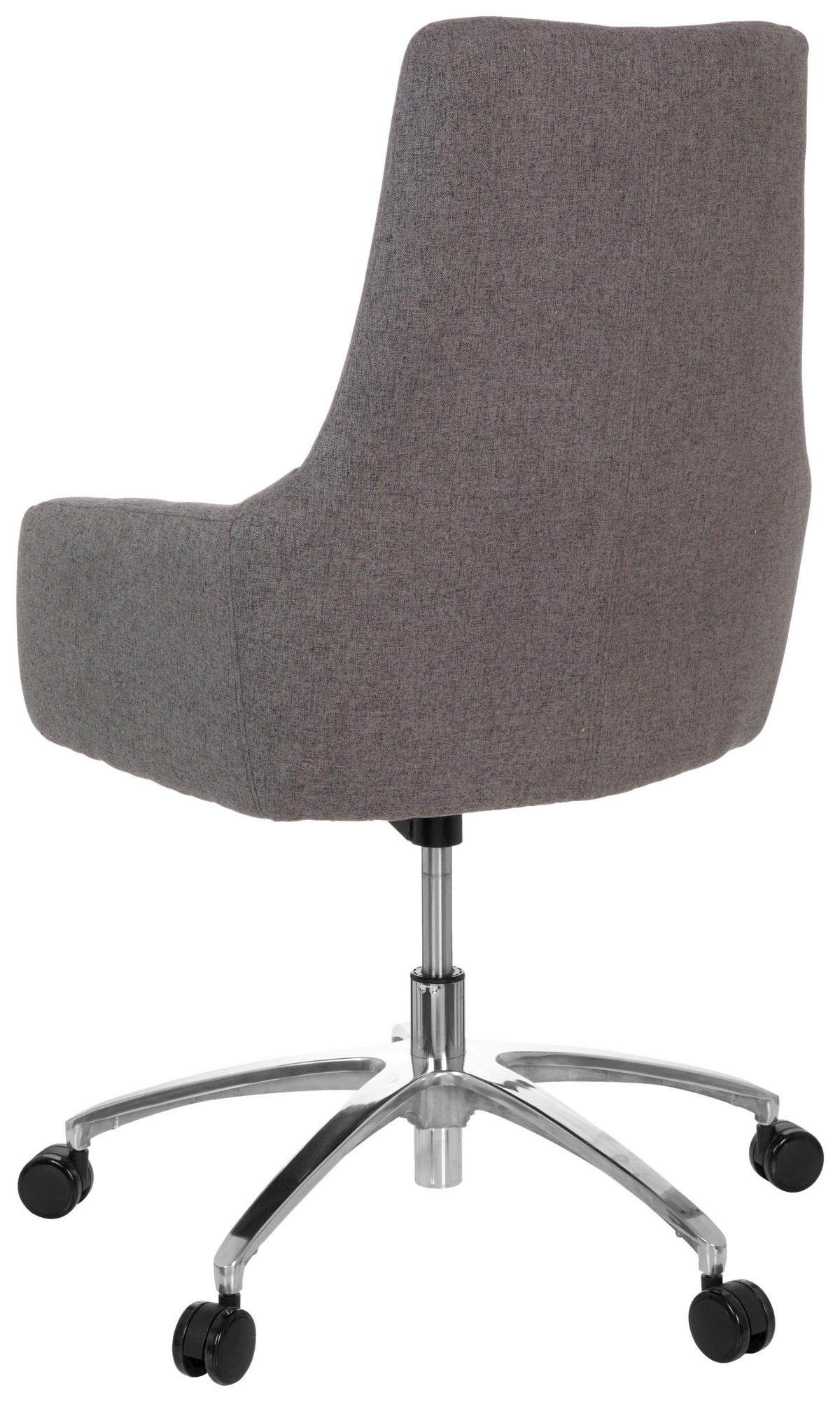 DREHSTUHL Flachgewebe Dunkelgrau  - Dunkelgrau/Silberfarben, Basics, Kunststoff/Textil (65/97/60cm) - MID.YOU