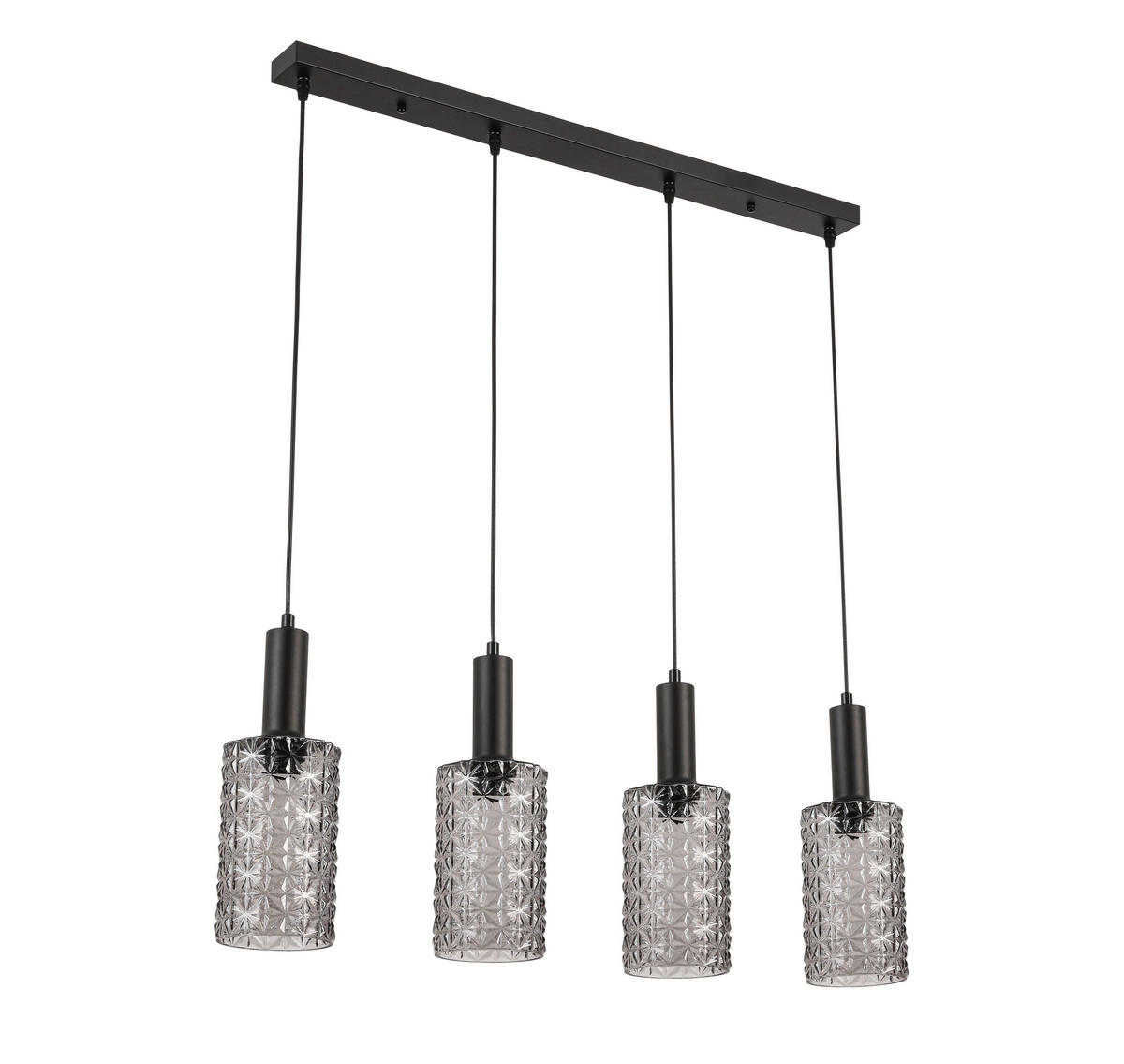 HÄNGLAMPA 12/87/120 cm  - svart, Basics, metall/glas (12/87/120cm) - Novel