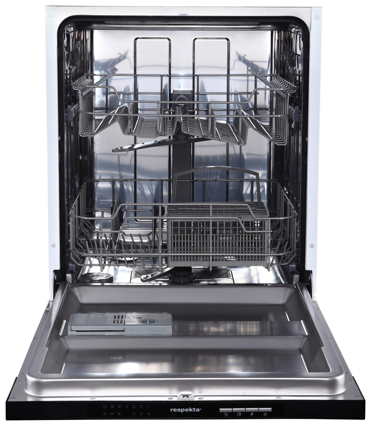 MODULKÖK 345 cm   i svart högglans  - svart högglans/ekfärgad, Basics, trämaterial (345cm) - Respekta