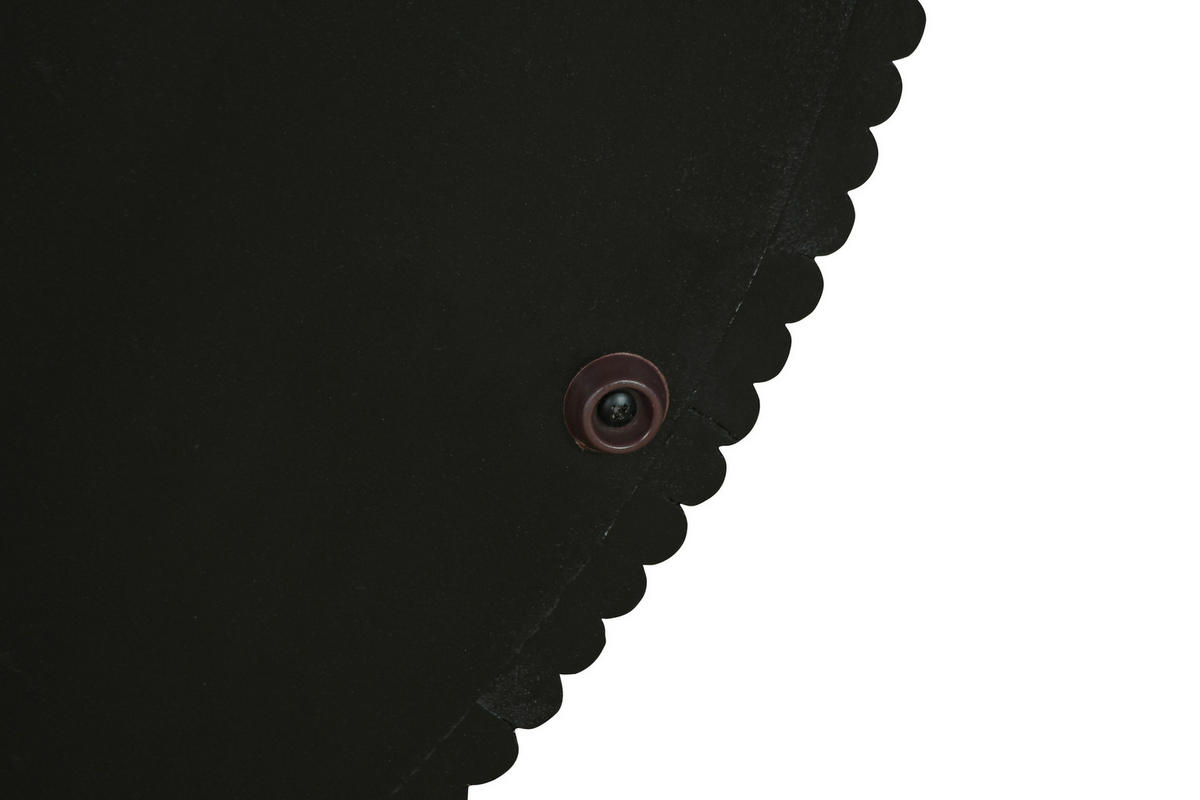 COUCHTISCH Mangoholz massiv rund Schwarz  - Schwarz, Design, Holz (80/36/80cm) - MID.YOU