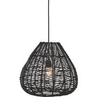 HÄNGELEUCHTE PR Home Adelle 43/39/43 cm   - Schwarz, Basics, Naturmaterialien (43/39/43cm)