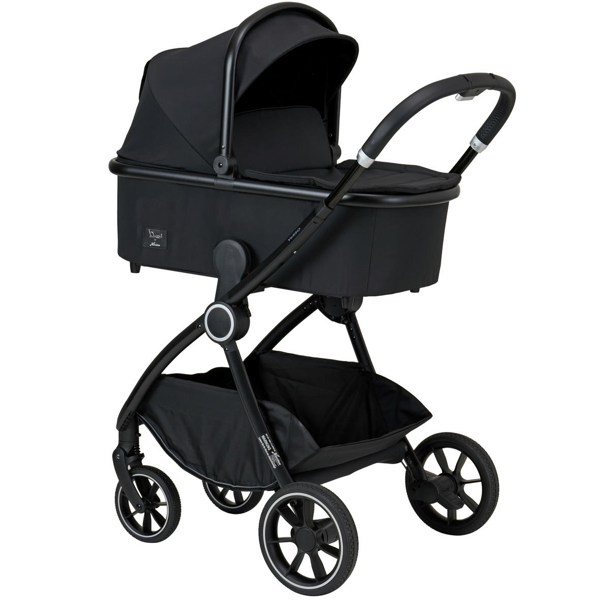 KOMBIKINDERWAGEN  Verso Plus  Night  - Schwarz, Basics, Textil (86/62,5/108cm) - Hartan