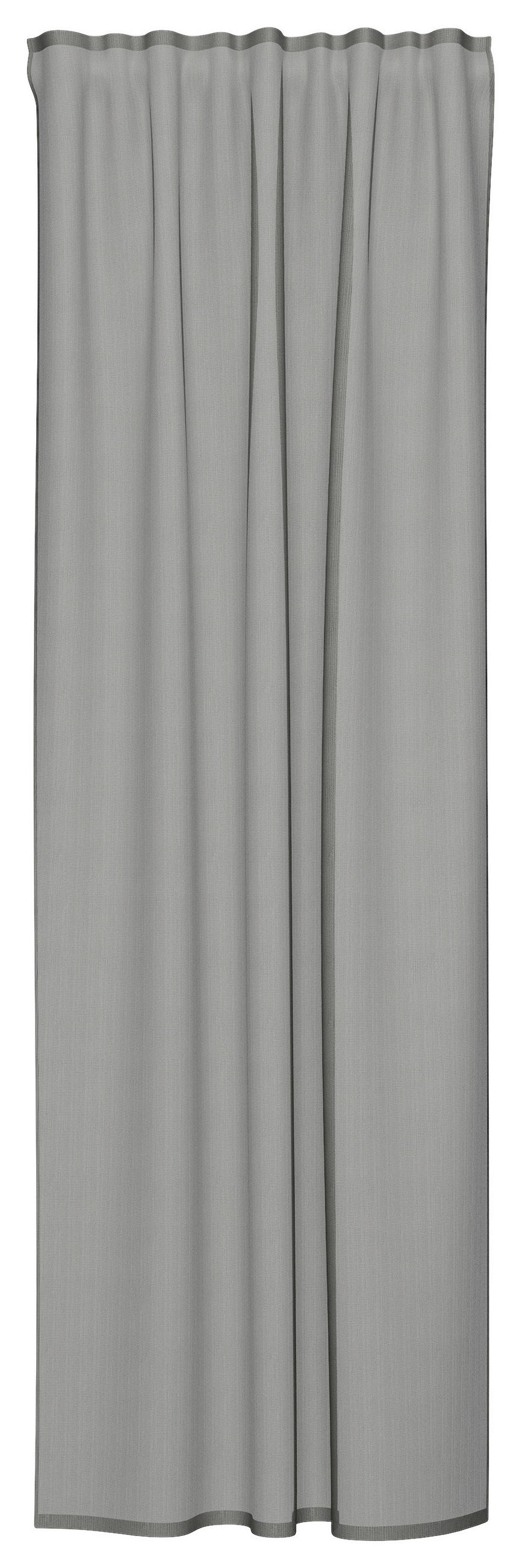 FERTIGVORHANG halbtransparent  - Silberfarben, Basics, Textil (140/245cm) - Fuggerhaus