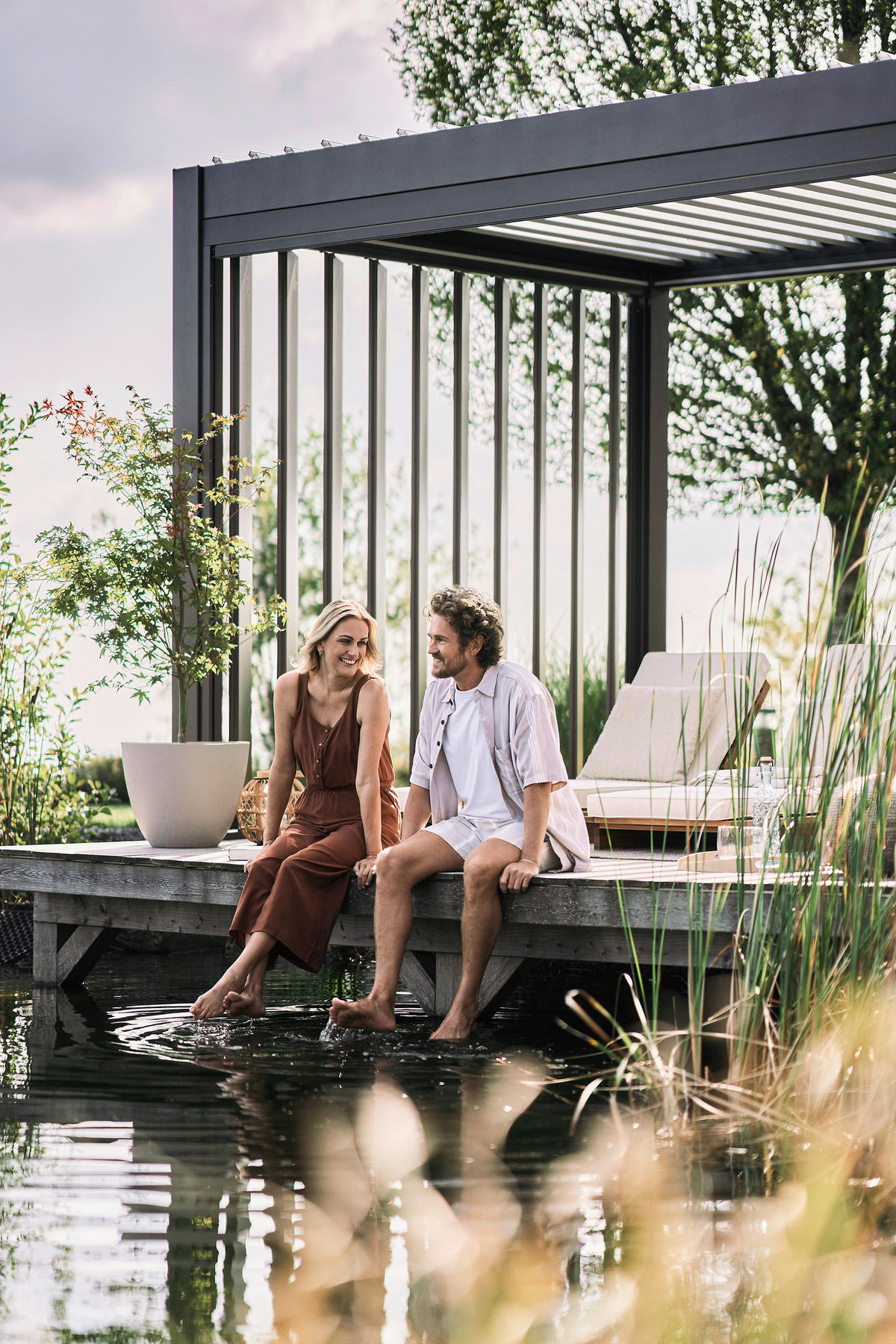 PAVILLON - Dunkelgrau/Silberfarben, Design, Metall (404,5/264/312cm) - Biohort