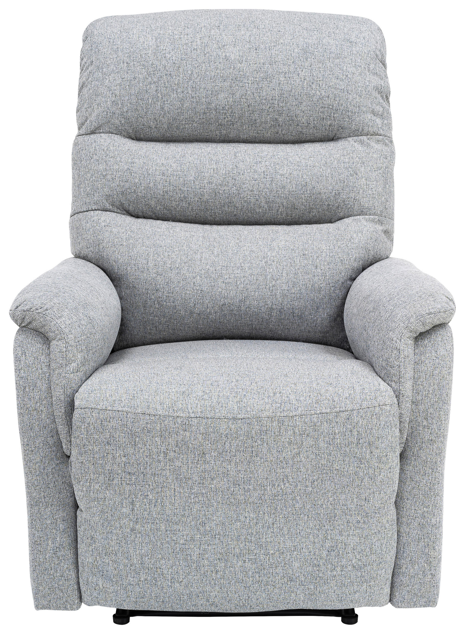 RECLINERFÅTÖLJ i vävt tyg grå  - svart/grå, Klassisk, metall/textil (78,5/105-84/91-162,5cm) - P & B