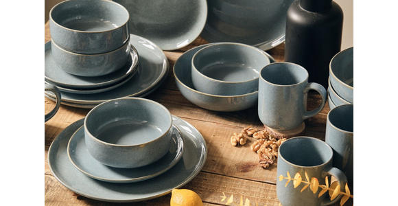 KOMBISERVICE Marbella 20-teilig  - Blau, Trend, Keramik - Novel