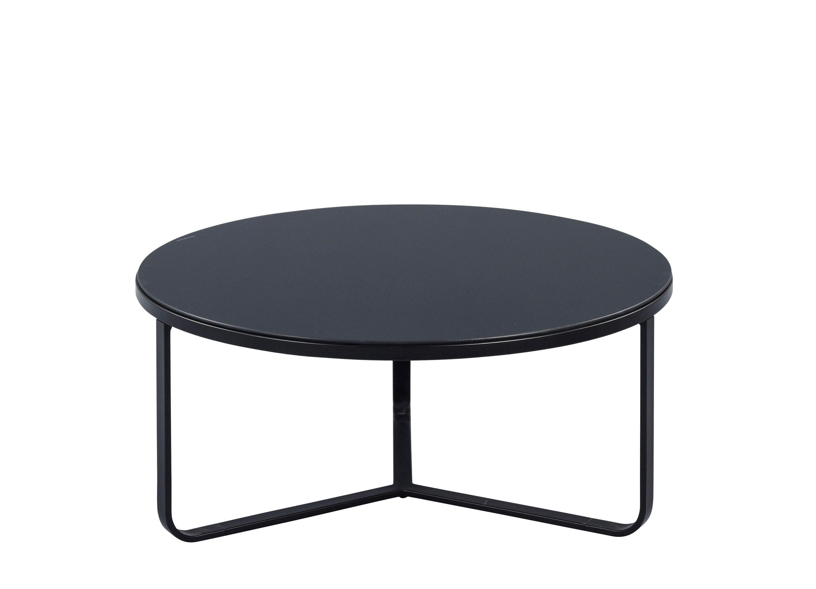 COUCHTISCH in Metall 80/80/35 cm  - Schwarz, Design, Glas/Metall (80/80/35cm) - Xora