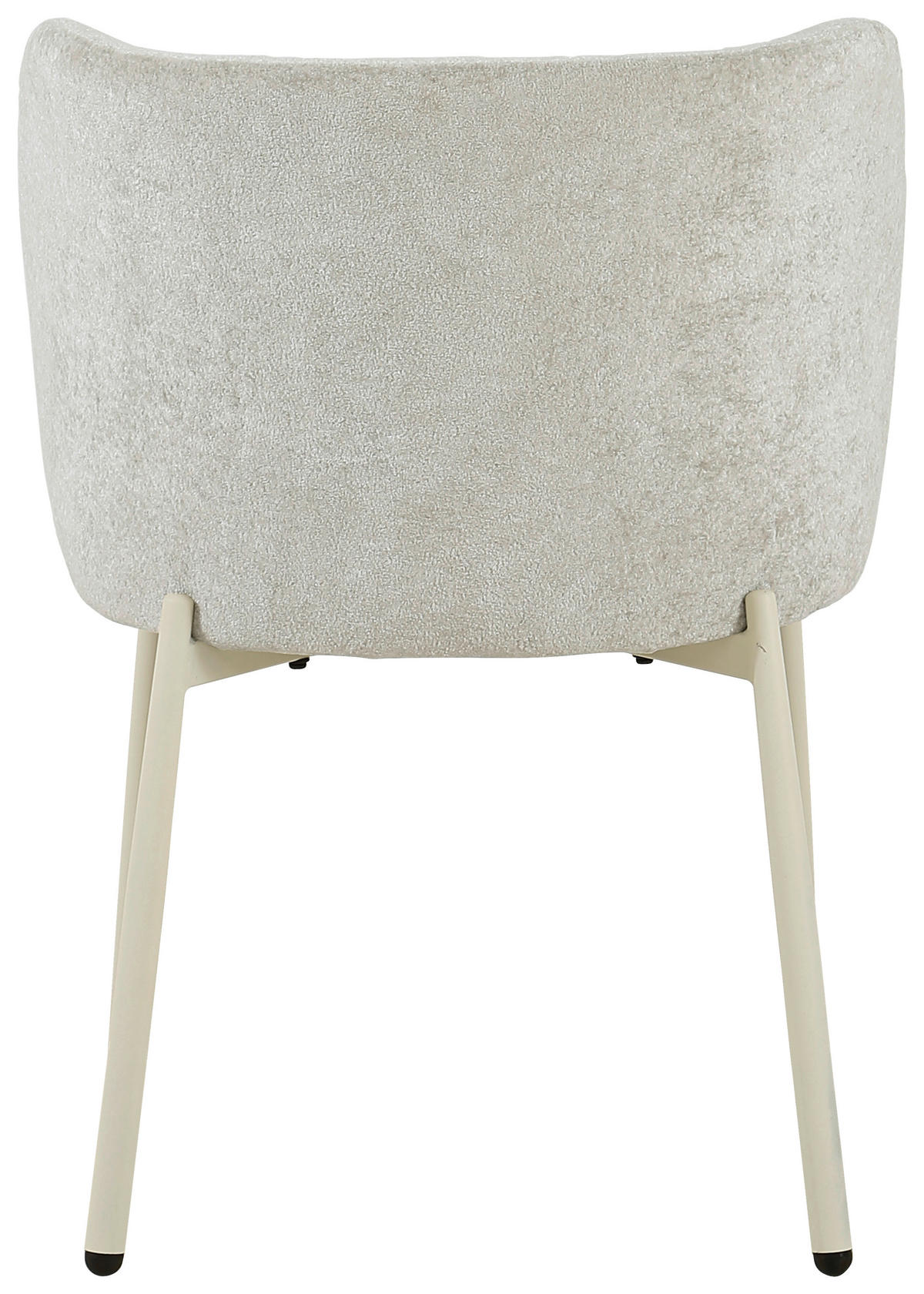 STUHL Chenille Creme  - Creme, Design, Textil/Metall (56,5/77/57cm) - Stylife