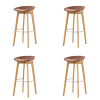 BARHOCKER-SET in Terracotta  - Terracotta, MODERN, Holz/Metall (44,5/90/46cm) - MID.YOU