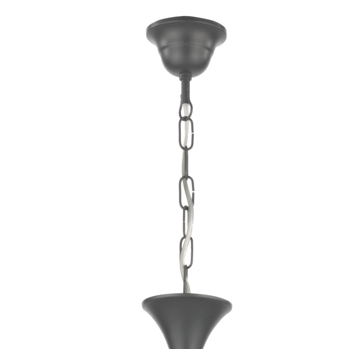 KRONLEUCHTER 75/115 cm   - Grau, Design, Metall (75/115cm)