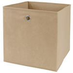 FALTBOX 32/32/32 cm  - Taupe/Edelstahlfarben, Basics, Papier/Textil (32/32/32cm) - Landscape