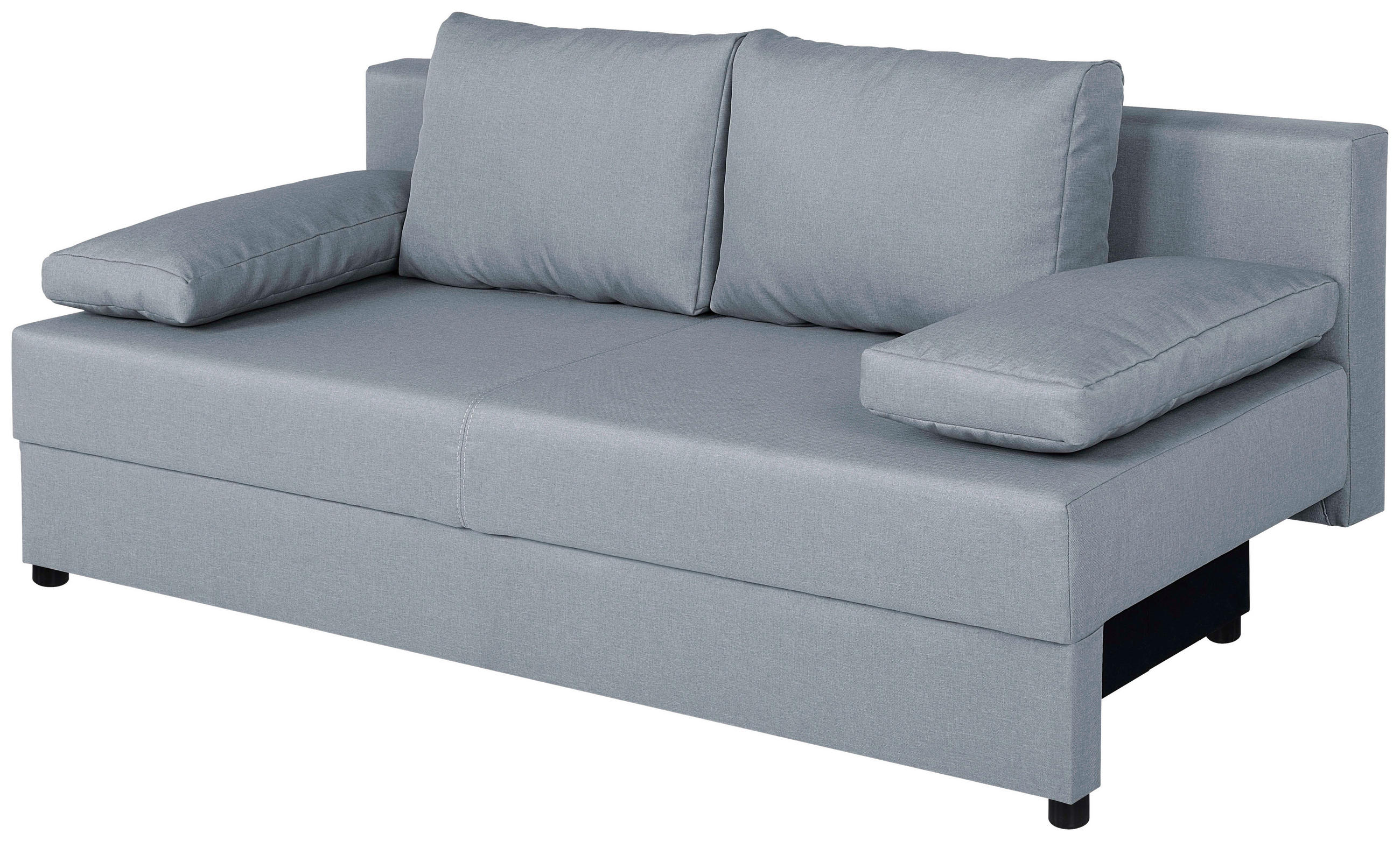 SCHLAFSOFA Silberfarben  - Silberfarben, Design, Kunststoff/Textil (190/80/75cm) - P & B