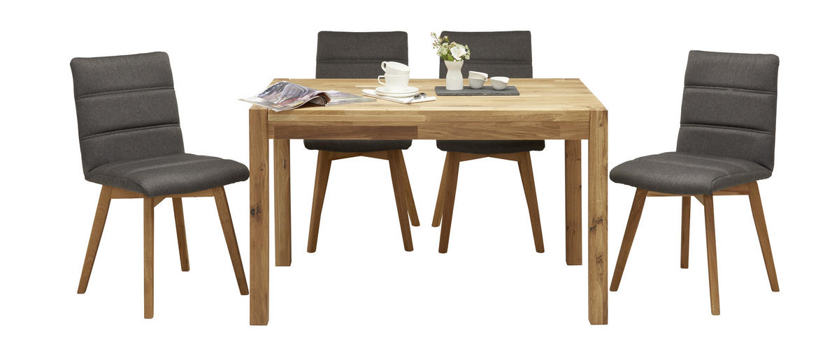 JEDÁLENSKÝ STÔL, divoký dub, farba duba, 120/80/75 cm - farba duba, Konventionell, drevo (120/80/75cm) - Carryhome