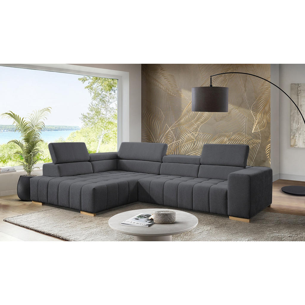 Livetastic ROHOVÁ SEDAČKA, textil, grafitová