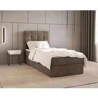 BOXBETT 90/200 cm  in Braun  - Schwarz/Braun, MODERN, Holz/Kunststoff (90/200cm) - Livetastic