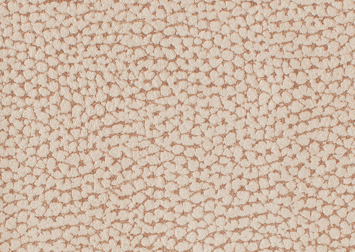 ECKSOFA in Flachgewebe Beige  - Chromfarben/Beige, Konventionell, Textil/Metall (163/220cm) - Beldomo System