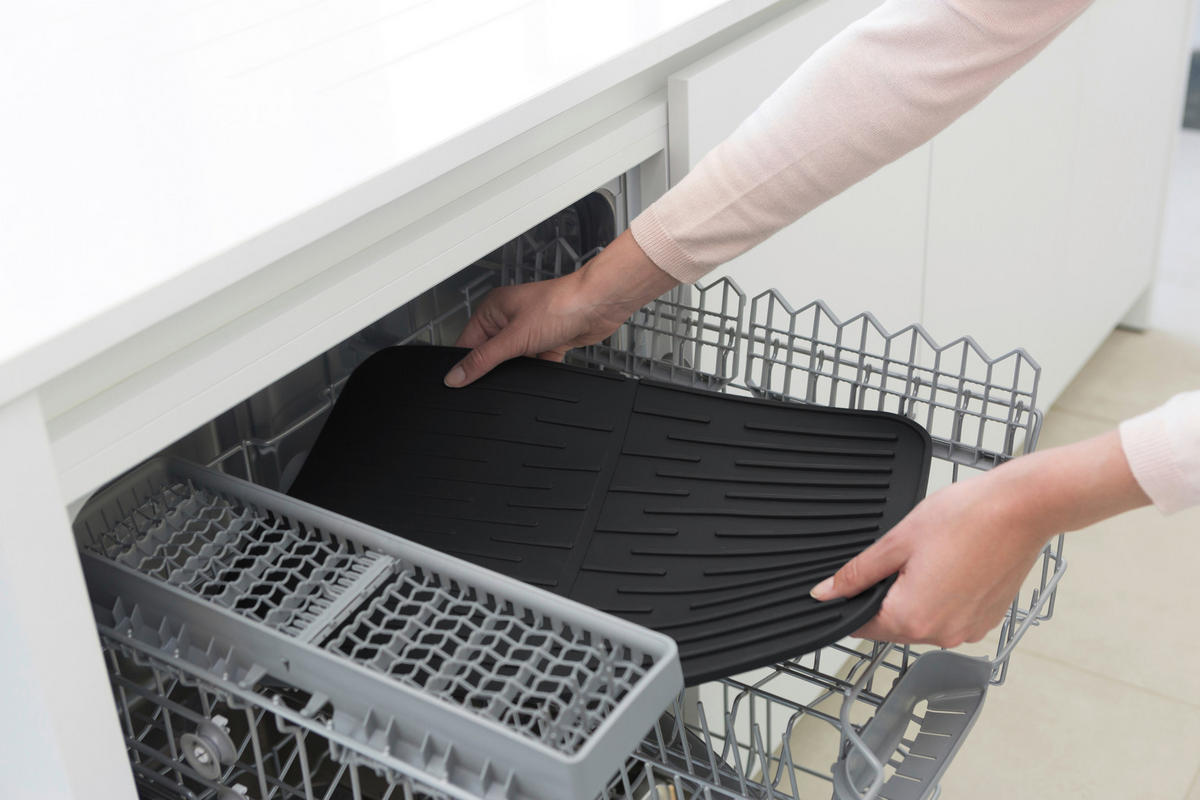 ABTROPFMATTE   - Dunkelgrau, Design, Kunststoff (32,5/43,8/0,9cm) - Brabantia