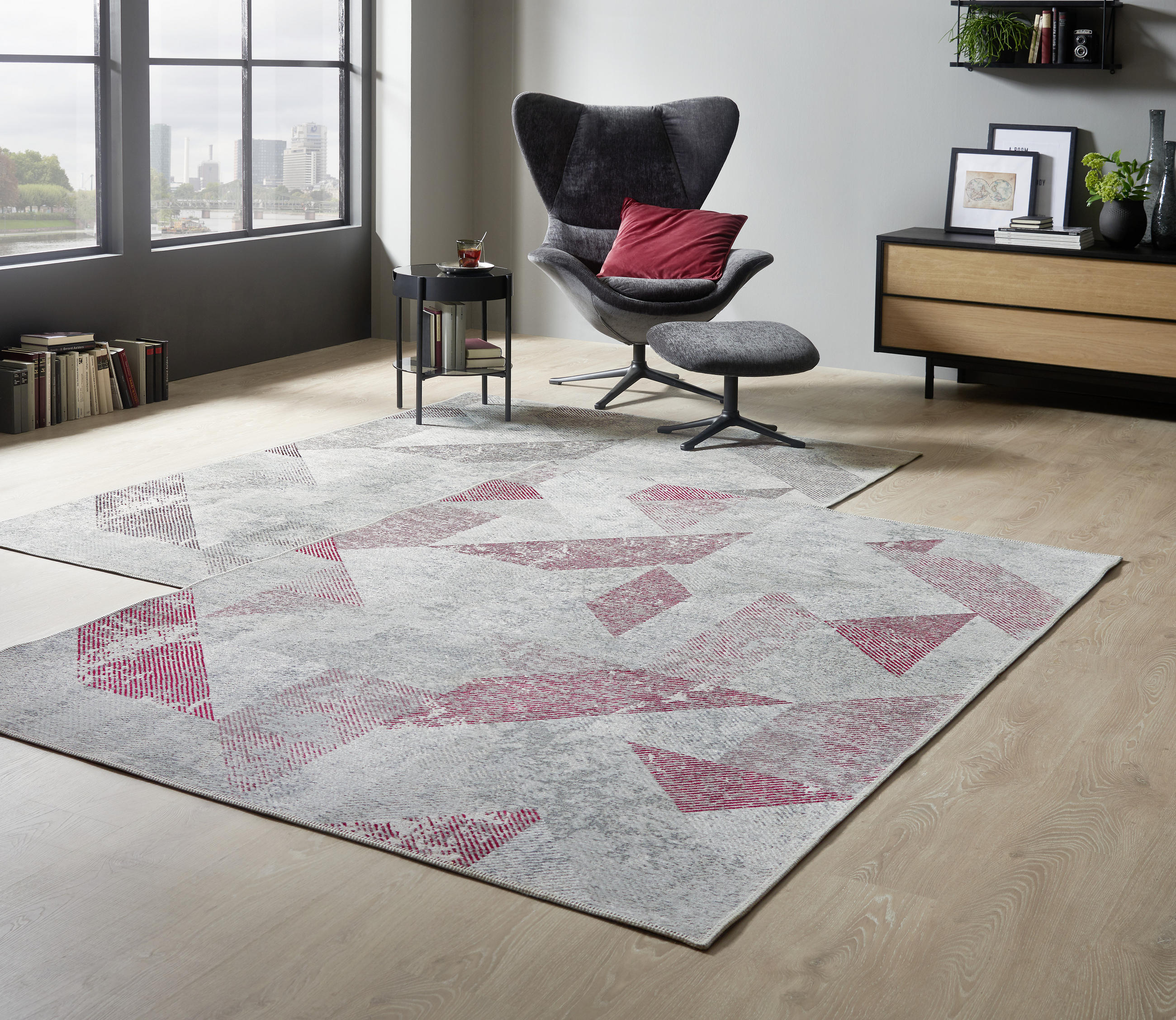 VINTAGE SZŐNYEG  Spirit  - rózsaszín/szürke, Konventionell, textil (125/180cm) - Dieter Knoll