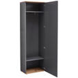 GARDEROBENSCHRANK 60/199/38 cm  - Anthrazit/Eiche Artisan, Design, Holzwerkstoff/Kunststoff (60/199/38cm) - Xora