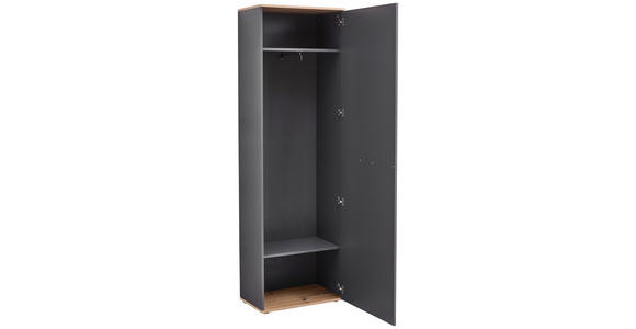 GARDEROBENSCHRANK 60/199/38 cm  - Anthrazit/Eiche Artisan, Design, Holzwerkstoff/Kunststoff (60/199/38cm) - Xora