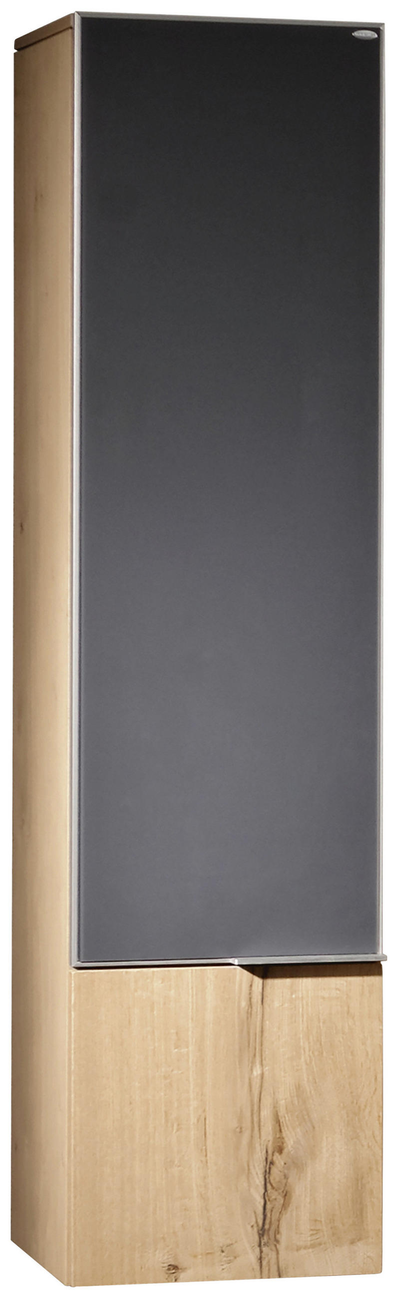 MIDISCHRANK 32/128/35 cm  - Eichefarben/Anthrazit, Design, Glas/Holz (32/128/35cm) - Voglauer