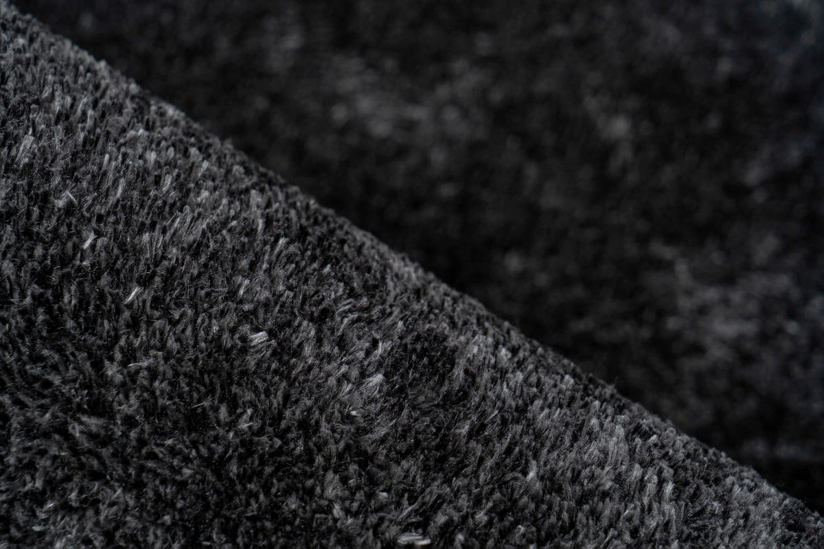 HOCHFLORTEPPICH 80/150 cm Graphitfarben rechteckig  - Graphitfarben, Basics, Textil (80/150cm) - Kayoom