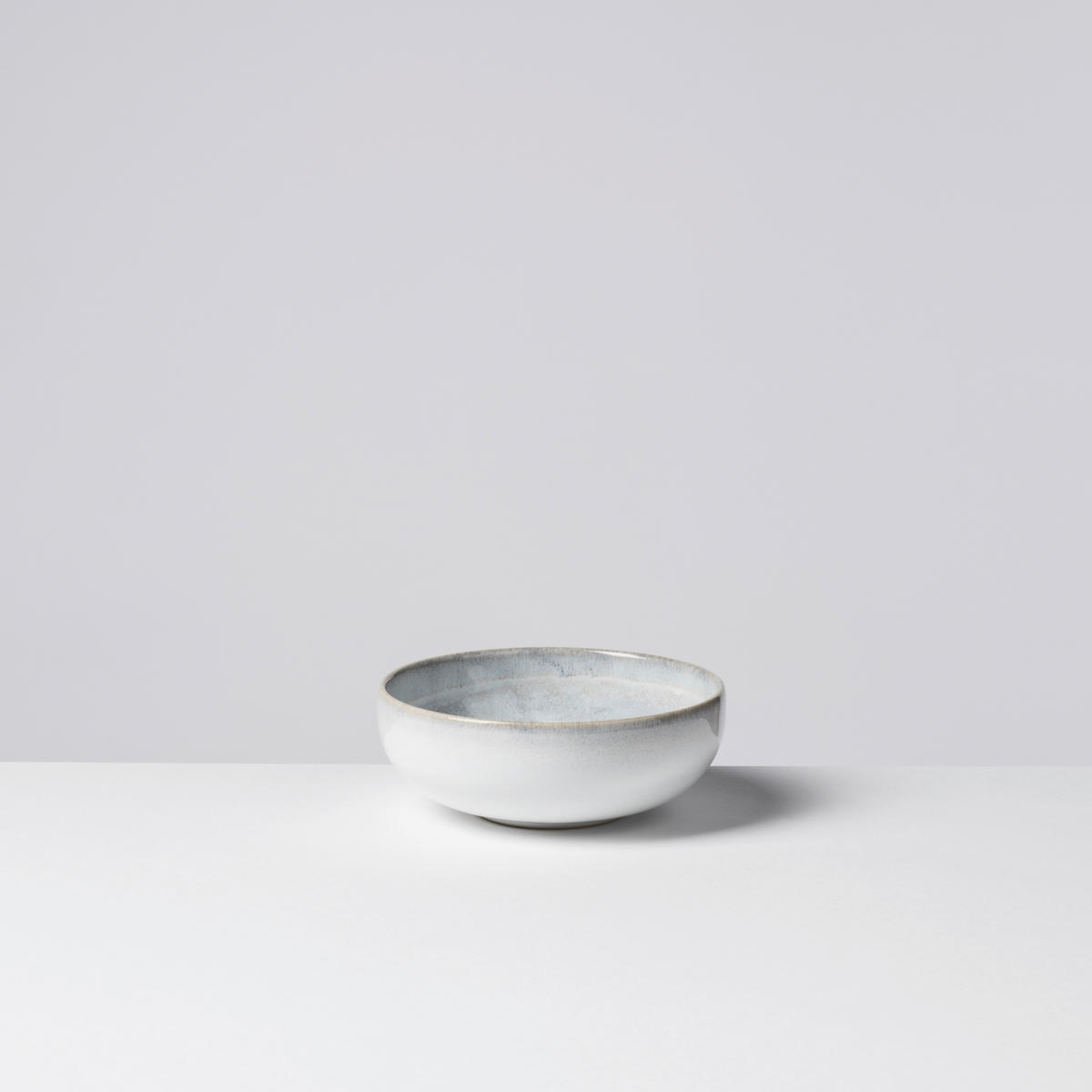 SNACKSCHALENSET TIEFER SEE   - Hellgrau/Weiß, Basics, Keramik (12,3/4,7cm) - Gipfelstück