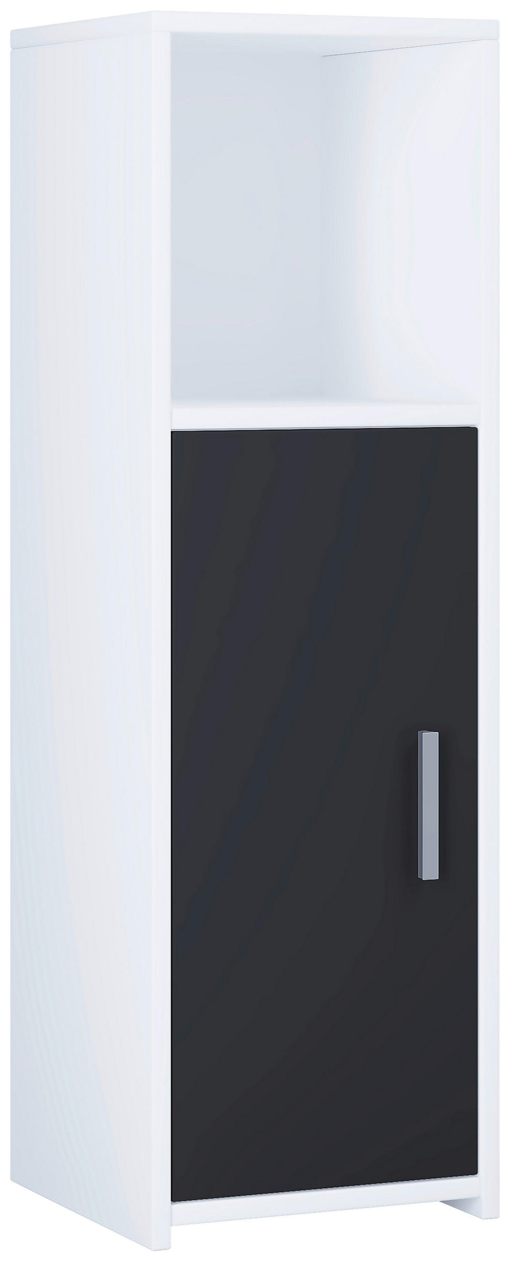 MIDISCHRANK 30/95,3/30 cm  - Schwarz/Weiß, MODERN, Holzwerkstoff (30/95,3/30cm) - MID.YOU